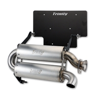 2024-2026 Polaris Xpedition Trinity Racing Stage 5 Dual Slip On Exhaust - Stainless Steel Mufflers (TR-4191S)