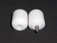 1998-2006 Yamaha R1 Vortex Racing 1.25" Flush Mount Bar Ends Slider -  White (BE606W)