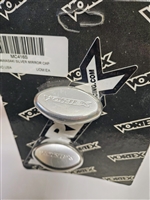 Silver - Kawasaki Vortex Racing Mirror Block Off Caps/ Plates Kawasaki Ninja 2005-2006 ZX6R 636 / 2007-2008 ZX6R / 2005-2006 ZX6RR / 2004-2007 ZX10R - (MC416S)