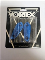 BLUE - Kawasaki Vortex Racing Mirror Block Off Caps/ Plates Kawasaki Ninja 2009-2012 ZX6R / 2021-2022 ZX6R - (MC423B)