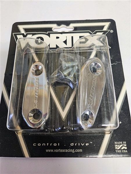 Chrome - Kawasaki Vortex Racing Mirror Block Off Caps/ Plates Kawasaki Ninja 2009-2012 ZX6R / 2021-2022 ZX6R - (MC423C)