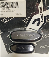 Black - Suzuki Vortex Racing Mirror Block Off Caps/ Plates Suzuki 2006-2010 GSXR600 / 2006-2010 GSXR750 / 2005-2008 GSXR1000 - (MC537K)