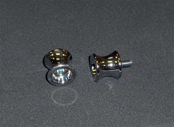 1998-2025 Yamaha R1 / R6 / R6S / FZ8 Vortex 6mm Swingarm Spools / Sliders- Chrome,   (SP601C)