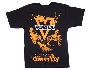 Vortex Racing T-Shirt -  Dirrrttyy - Black XXL/2XL/2X-Large  (SS26XXL)