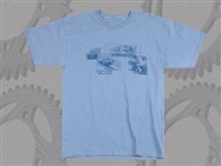 Vortex Racing T-Shirt -  The Gang - Slate Blue L/Large  (SS35L)