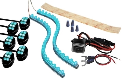 Street FX ElectroPods (1044660) Flex Pro Kit Black w/ Blue LED