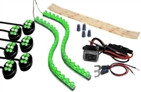 Street FX ElectroPods (1044661) Flex Pro Kit Black w/ Green LED