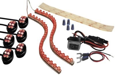 Street FX ElectroPods (1044659) Flex Pro Kit Black w/ Red LED