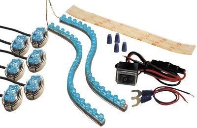 Street FX ElectroPods (1044654) Flex Pro Kit Chrome w/ Blue LED