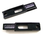 1998-2002 Kawasaki ZX6R Billet Swingarm Extension 4-6 Inches "Engraved LRC" & Anodized Black