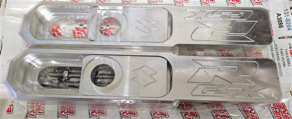 2006-2009 Suzuki GSXR600 Polished Swingarm Extensions 4"-10" Billet Aluminum Engraved With "GSXR"