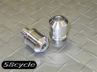 1.5" Polished Recessed Mount BAR ENDS - Suzuki