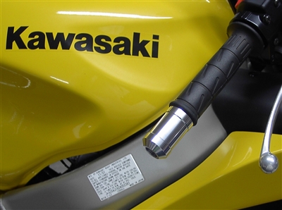 Kawasaki 2" Custom Polished BAR ENDS