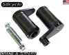 2007-2008 Yamaha R1 Black DELRIN Frame Sliders - NO Cut