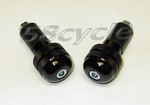 Knurled Recessed Bar Ends- YZF 600R / R6 - Black