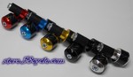 Carbon Fiber Inlay Recessed Bar Ends - Ducati
