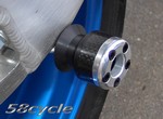 2002-2006 Honda RC51 Carbon Fiber Inlay Swingarm Sliders