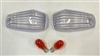 2003-2004 Suzuki GSXR1000 Clear Replacement Turn Signal / Tail Lamp Lens Kit (CTS-0027/02-122-9523)