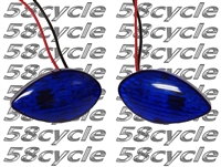 2003-2017 Honda 600RR Flush Mount LED Front Signal Lights - Blue