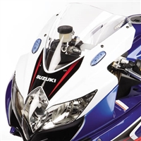 2008-2009 Suzuki GSXR750 Hotbodies Racing Grand Prix - Dual Radius(Double Bubble) Windshield / Windscreen (60801-1602) - Clear