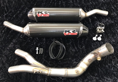 2007-2008 Yamaha R1 KR Tuned SLIP On (Half) Exhaust System - Carbon Fiber (80708-2200)