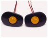 2004-2005 Kawasaki ZX10R Gregg's Customs Flush Mount Front LED Signal Lights - Amber Lens - BLOWOUT