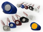 2004-2005 Kawasaki ZX10R Gregg's Customs Flush Mount Front LED Signal Lights - frosted Lens