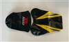 (Color: 2005 Black/Yellow) 2005-2006 Suzuki GSXR1000 Seat Covers with R1000 Logo