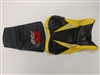 2006 Suzuki GSXR750 Black and Yellow Vinyl Seat Covers with R750 Logo