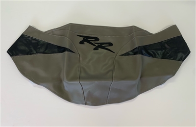 (Color: 2005 Titanium/Black) 2004-2007 Honda CBR1000RR Tank Bra | Cover | Wrap with Black RR Logo