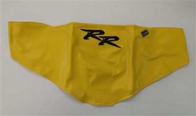 (Color: 2003 Yellow) 2003-2006 Honda CBR600RR Tank Bra | Cover | Wrap with 6" Black RR Logo