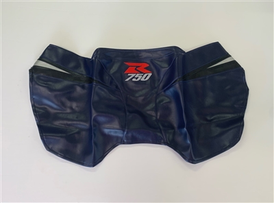 2005 Suzuki GSXR750 Blue / Black / Grey Vinyl Protective Tank Bra/Cover/Wrap with R750 Logo