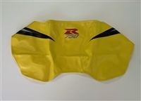 2005 Suzuki GSXR750 Yellow and Black Vinyl Protective Tank Bra/Cover/Wrap with R750 Logo