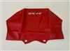 (Color: 2006 Red) 2006-2011 Kawasaki ZX14 Tank Bra | Cover | Wrap with ZX14 Logo