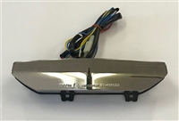 2007-2008 Kawasaki ZX6R LightWorks Chrome-Coated Tail Light with Integrated Signals