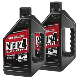 Maxima Maxum4 Synthetic Extra 10W-40 Motor Oil - 1 Liter - Red - (16901)