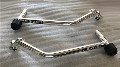 2006-2011 Kawasaki ZX14 Militantmoto Barrier Bar Frame Rails with Frame Sliders - NO CUT