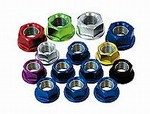 Pro Bolt 10mm Anodized Aluminum Sprocket Nuts 6-pack