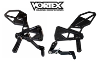2017-2022 Suzuki GSXR1000 Vortex (V3 2.0 Version) RearSets - Black (RS591K)