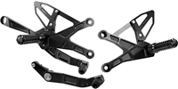 2015-2016 Yamaha R1 / R1M Vortex RearSets - Black (RS683K)