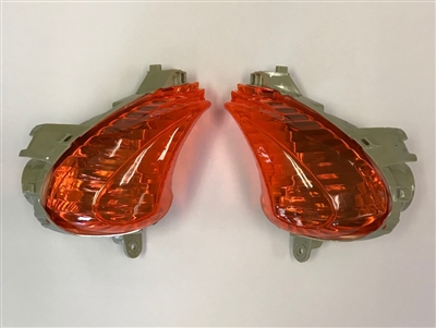 2008-2020 Suzuki GSX-R Hayabusa Clear Alternatives Front Turn Signals - Orange (CTS-0063-O)