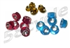 10mm Anodized Aluminum Sprocket Nuts 6-pack