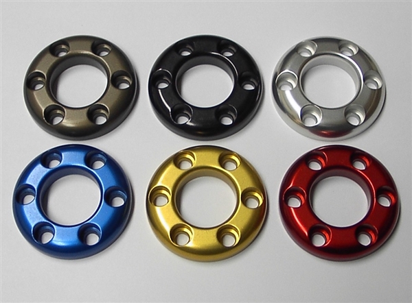 Colored 5-Hole Swingarm-Frame Slider Caps