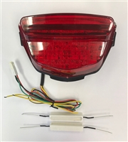 Clear Alternatives 2008-2016 Honda CBR1000RR Tail Light with Integrated Signals - RED (CTL-0115-IT-R)