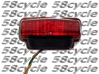 Clear Alternatives 2007-2012 Honda CBR600RR RED Tail Light with Integrated Signals & License Plate Light (CTL-0104-IT-R)