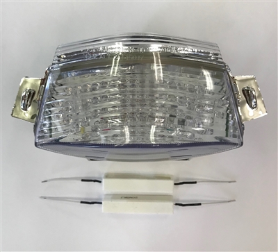 2006-2008 Kawasaki Ninja 650R Clear Alternatives Clear Tail Light with Integrated Signals (CTL-0098-IT)
