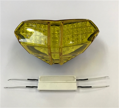 2007-2012 Ducati 1098 / R/ S Clear Alternatives YELLOW Tail Light with Integrated Signals (CTL-0110-IT-Y)