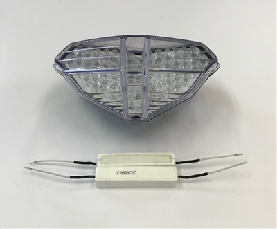 2008-2012 Ducati 848 Clear Alternatives CLEAR Tail Light with Integrated Signals (CTL-0110-IT)