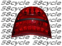 Clear Alternatives 2002-2003 Honda CBR954RR Red Rear Brake Tail Light with Integrated Signals (CTL-0058-IT-R)