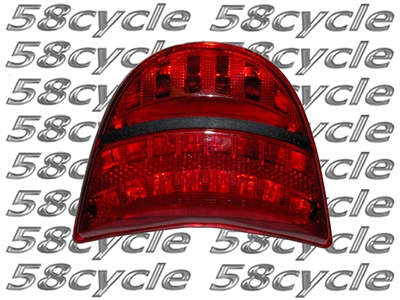 Clear Alternatives 2002-2003 Honda CBR954RR Red Rear Brake Tail Light with Integrated Signals (CTL-0058-IT-R)